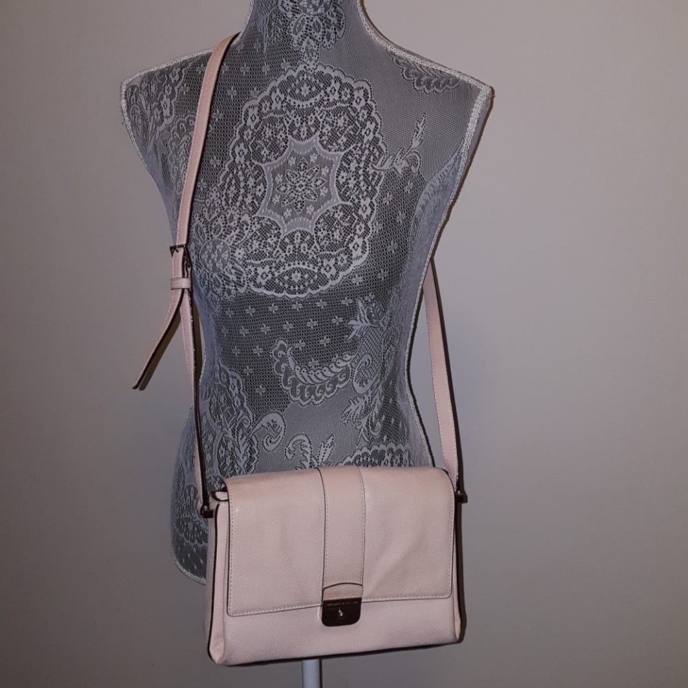 Kate Spade pink leather crossbody bag